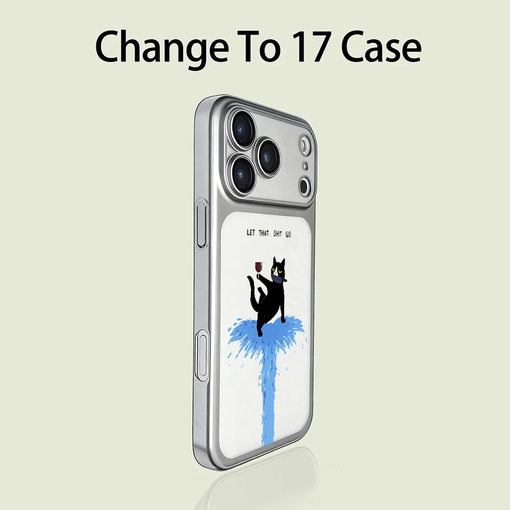 Lustige Schwarze Katze INS Niedliche Hülle für iPhone 13 15 Pro Max Hüllen iPhone 17 12 ProMax 11 14 16 17 Plus 17 Air Mattierte Beschichtung Hülle – Detail 14