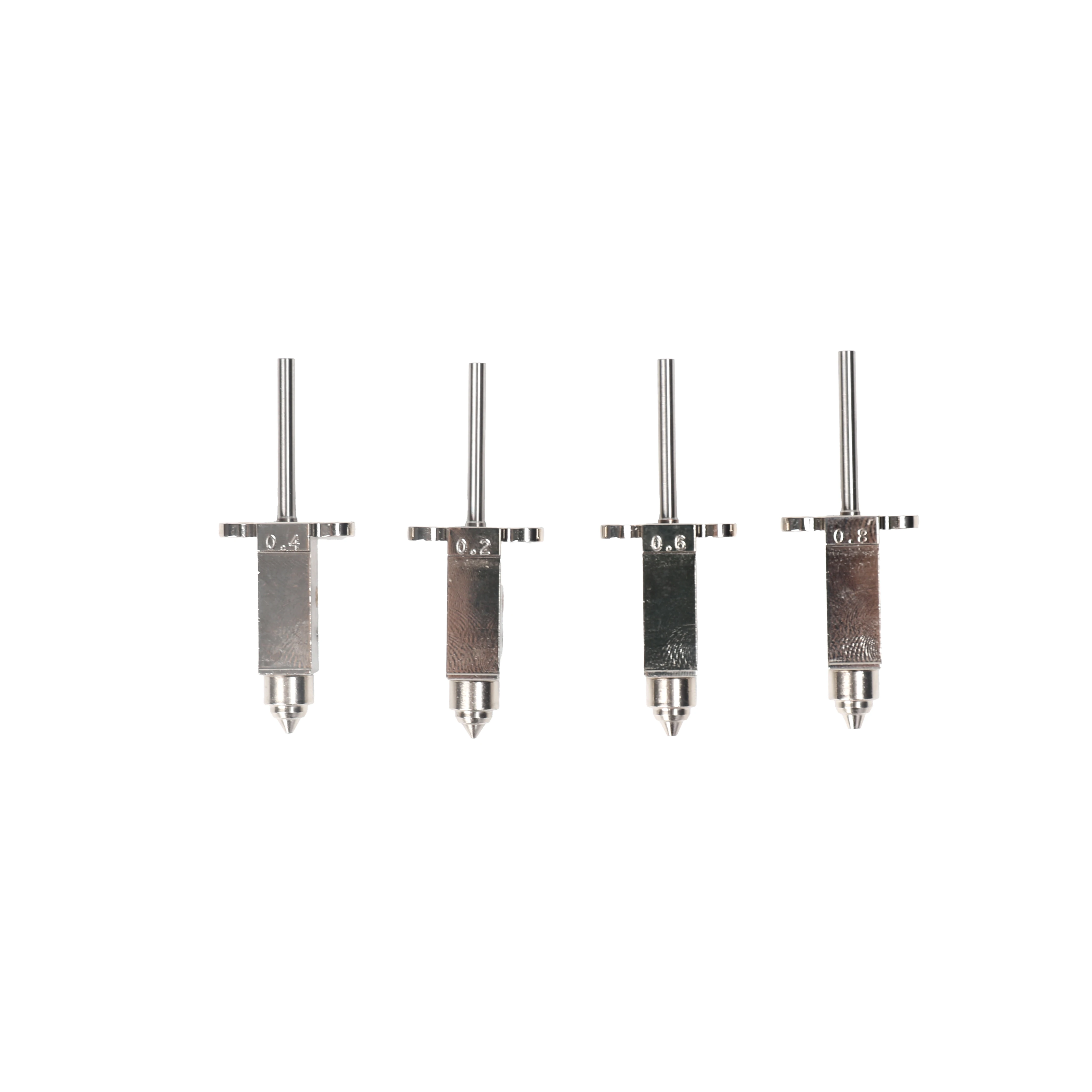 

Sovol SV08 Original Metal Nozzle Kit 4Pcs 0.2mm+0.4mm+0.6mm+0.8mm Copper Alloy Nozzle Kit for SV08/T300