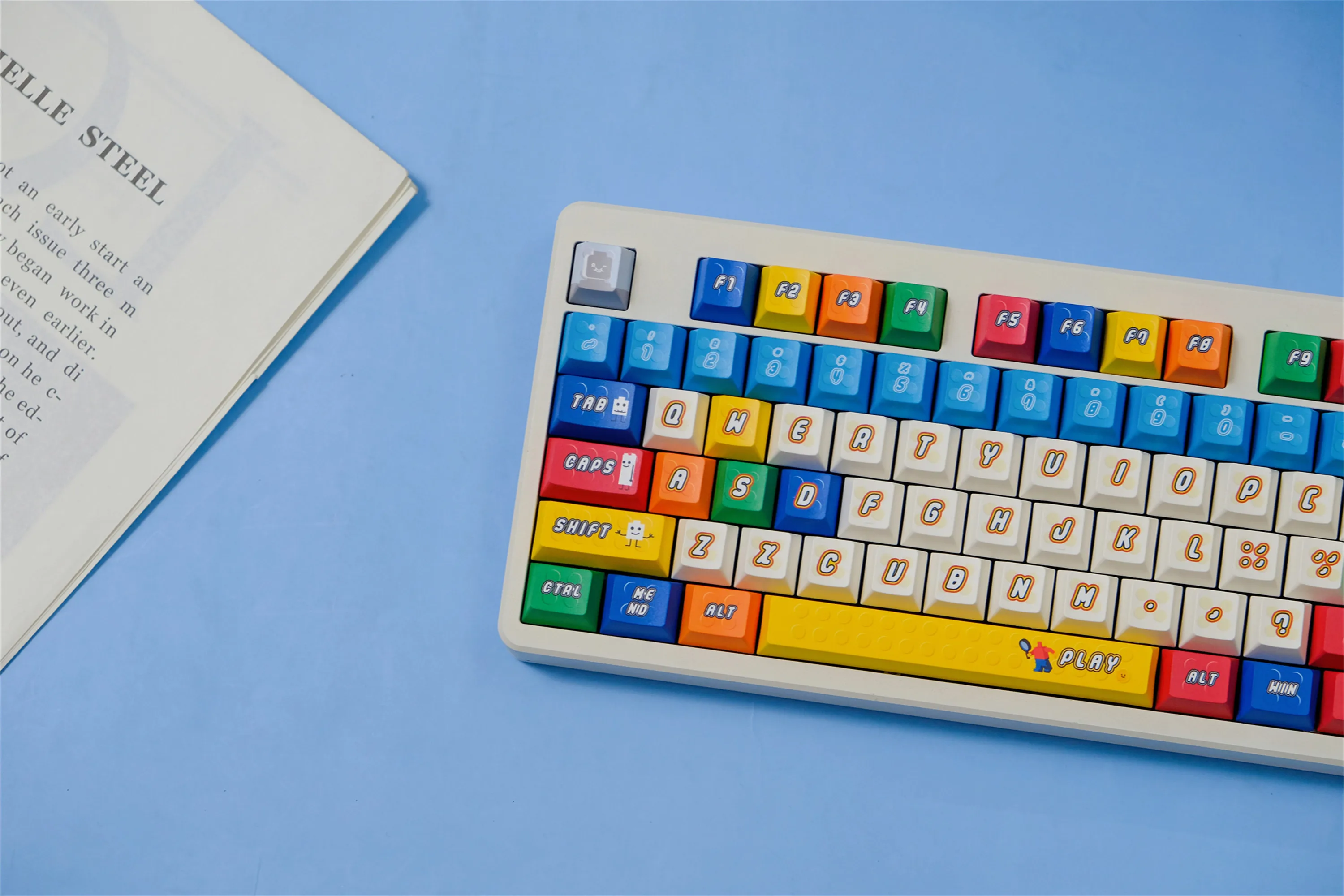 PLAY LEGO Keycaps 150 Keys PBT Material Keycaps CHERRY Profile DYE-SUB For MX Switch Wooting Mechanical Keyboard ISO ANSI Layout
