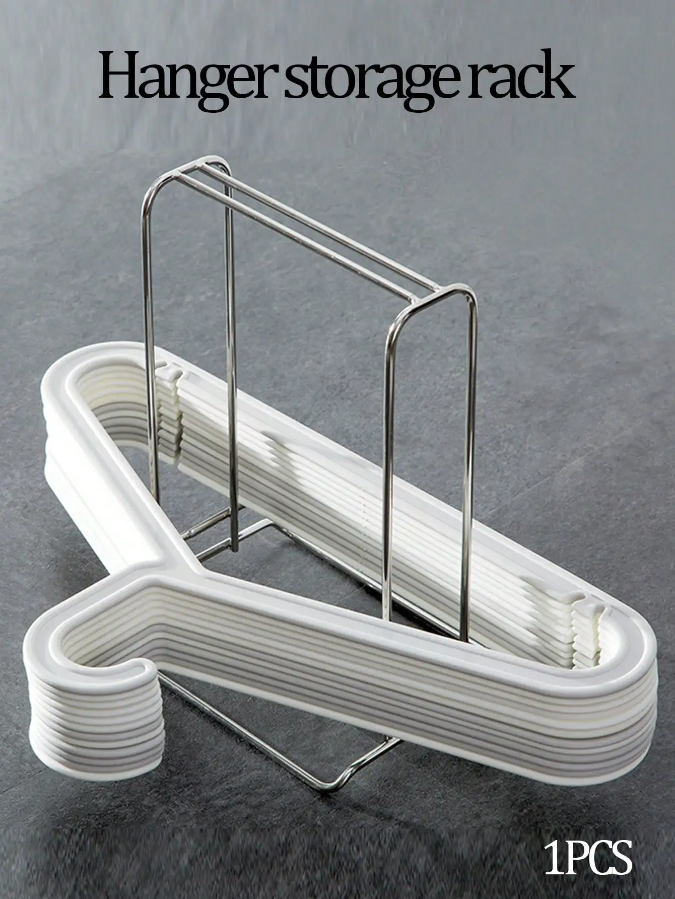 1pc Hanger Stacker Sturdy Stainless Steel Clothes Caddy Storage Holder Stacker for Closet Room Tidier Laundry Rooms Drying Rack