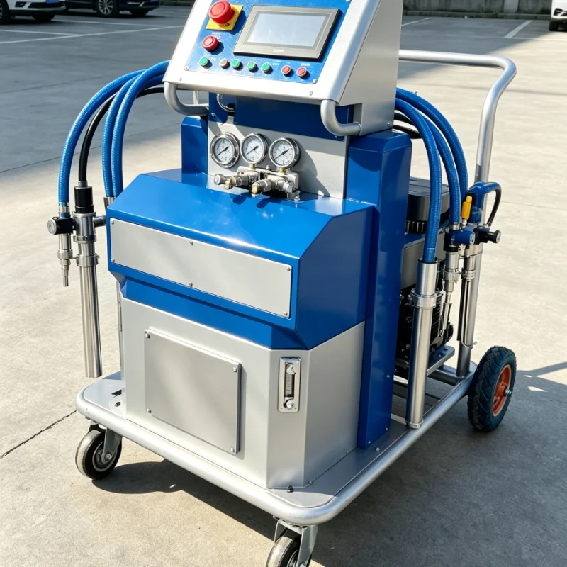 Waterproof Coating Spraying Device Digital Temperature Control Swimming Pool Interior Anti Leak Polyurethane Spraying Machinery