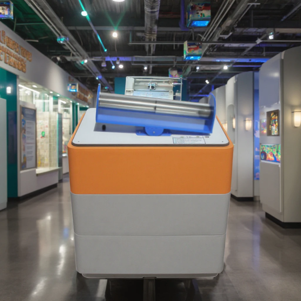 تمر عبر الجدران مع معدات وأدوات التكنولوجيا التفاعلية، معرض علمي، ألعاب علمية، ألعاب تفاعلية