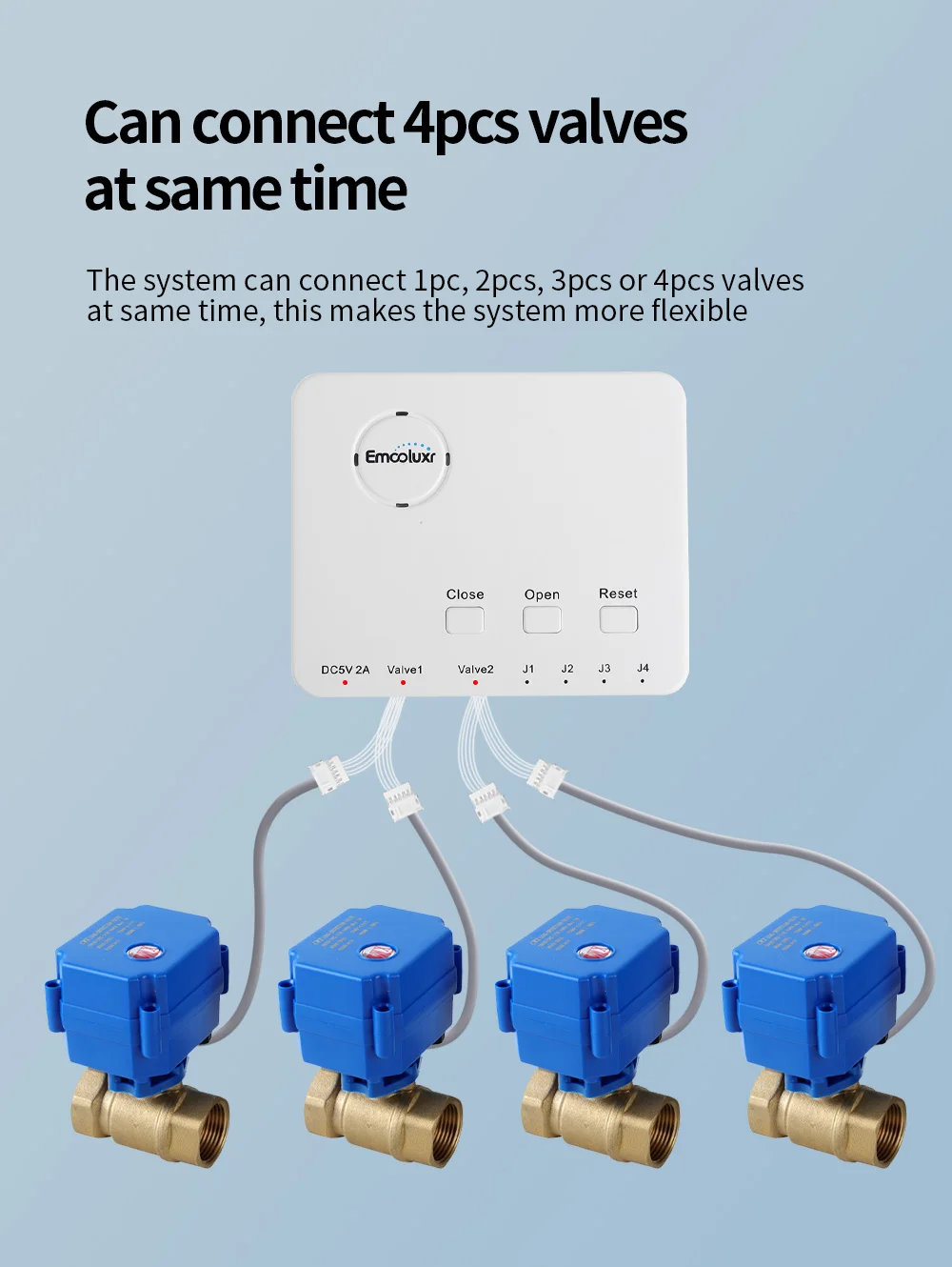 Batteries DC Plug Power Water Leak Alert System:  CWX-15N 1/2