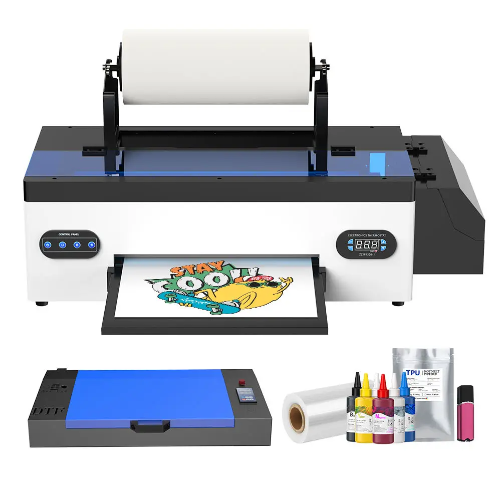 PET Film DIY A3 33cm Heat Transfer Dtf Printer for T-shirt Powder Shaking Dtf Printer T-shirt Printing Machine