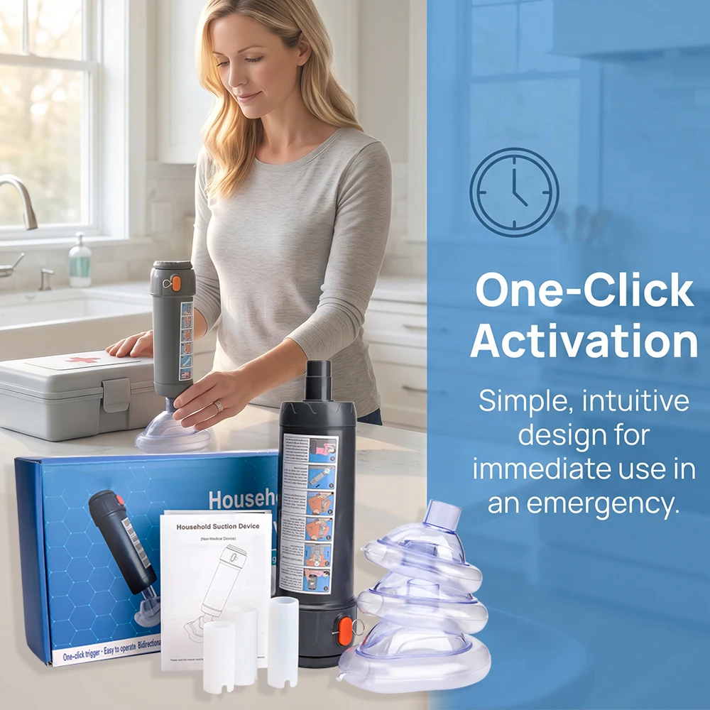 

Anti Choking Device Strong Suction Home Emergency Kit First Aid Airway Assist Device Heimlich Maneuver Device Anti Asphyxia