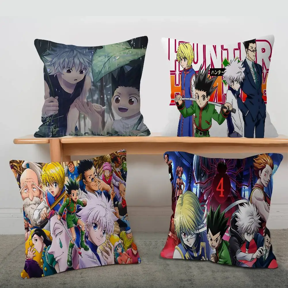 Cartoon Animation HUNTER X HUNTER Pillow Cushion Cover Pillowcase Living Room Sofa Home Decor Customized