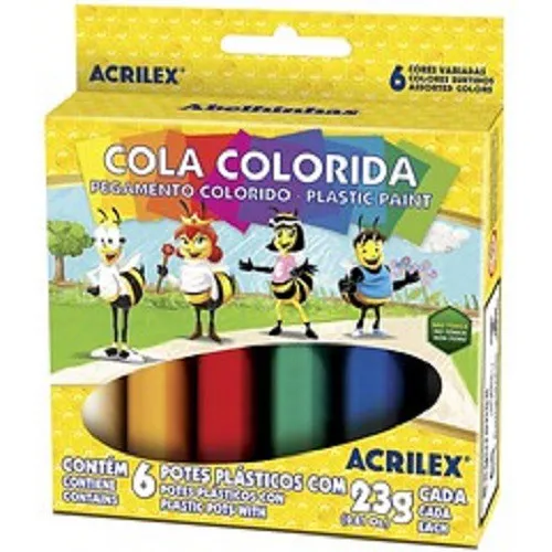 Cola colorful 23G C/06 colors Acrilex