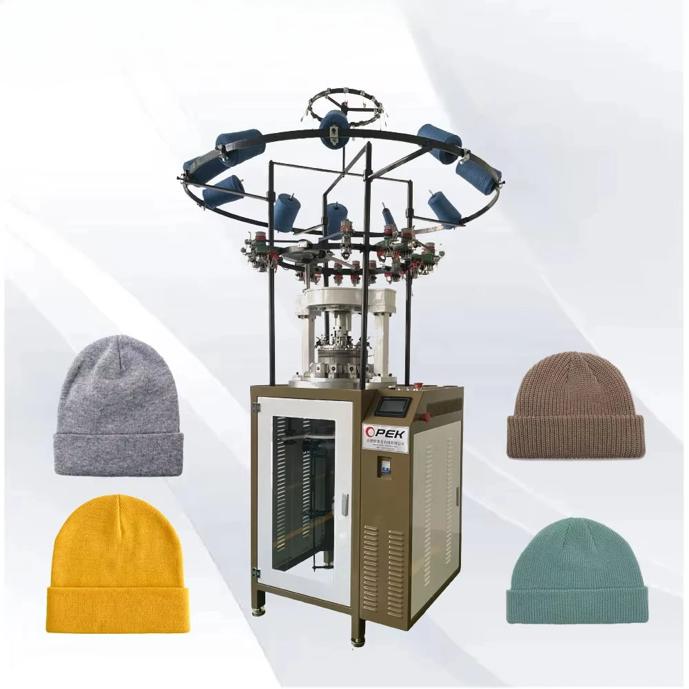 High Speed Circular Rib Hats Knitting Machine