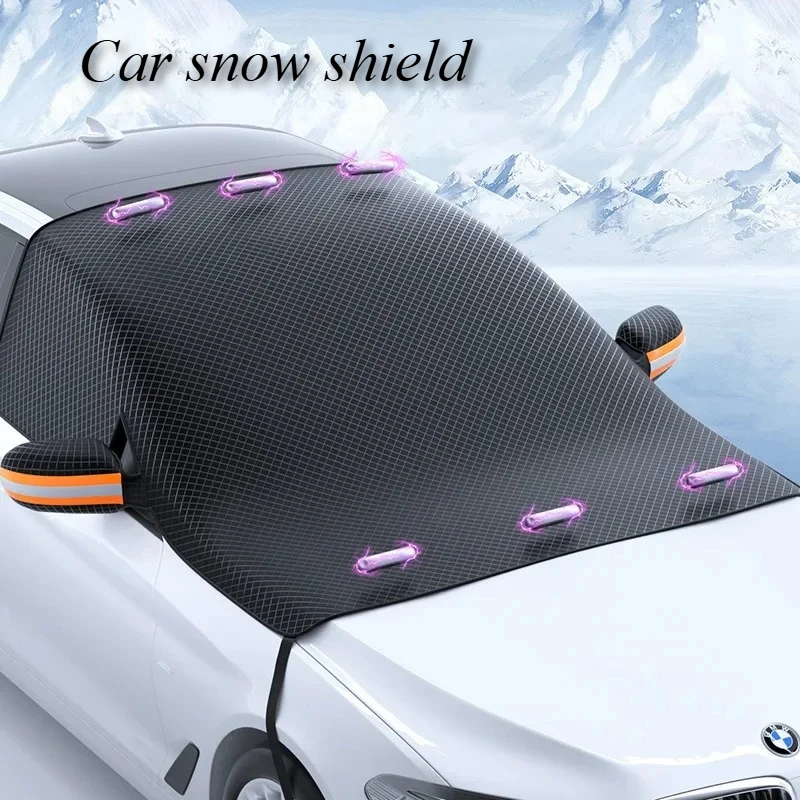 

Car Winter Car Window Snow Cover Magnetic Snow Shield Glass Sun Visor Front Glass Sunshade Snow-proof Halfcover Auto Accessories