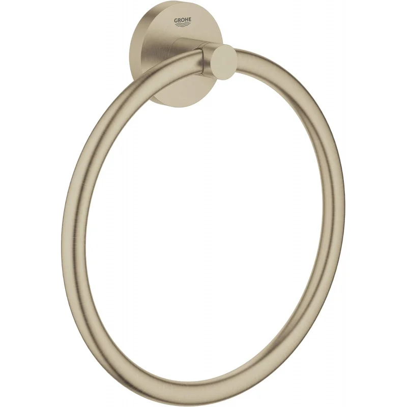 40365EN1 Essentials Metal 12.2-in. Towel-Ring, Brushed Nickel InfinityFinish