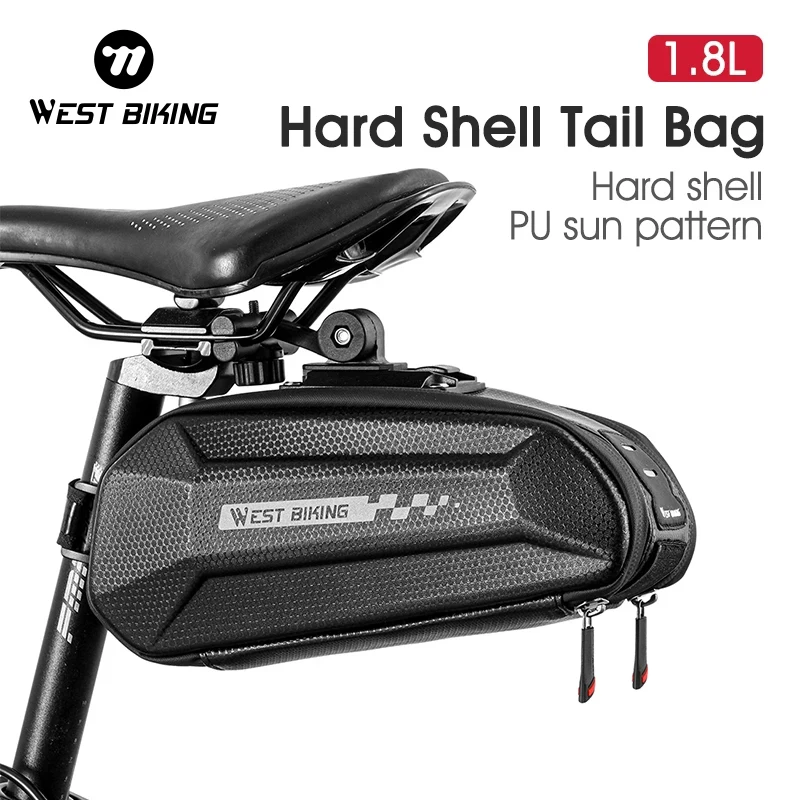 WEST BIKING Bicycle Bag Large Capacity Saddle Bag Waterproof Frame Front Top Tube Touchscreen Cycling Bag MTB Bike Accessories