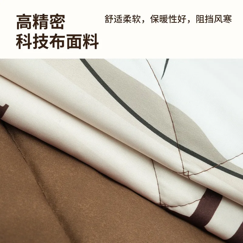 Winter Oxford Cloth Material Magnetic Door Cover Thick Warm Door Curtain Sound Absorption Windproof Punch-free Heat Preservation