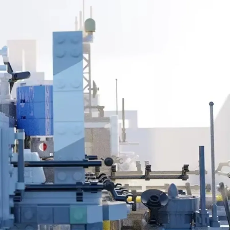 Street view moc blocos de construção cyberpunk cidade modelo tijolos técnicos diy montagem brinquedos construção modular para presentes