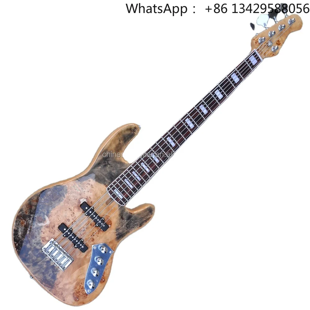 Flyoung 5 Strings Instrument Electric Bass Guitar Rosewood Fretboard Factory Price