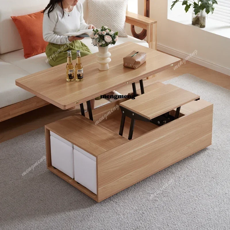 

E182 Nordic Modern Storage Coffee Table Small Multi Function Floor Folding Coffee Table Living Room Tavolino Da Salotto Furnitur