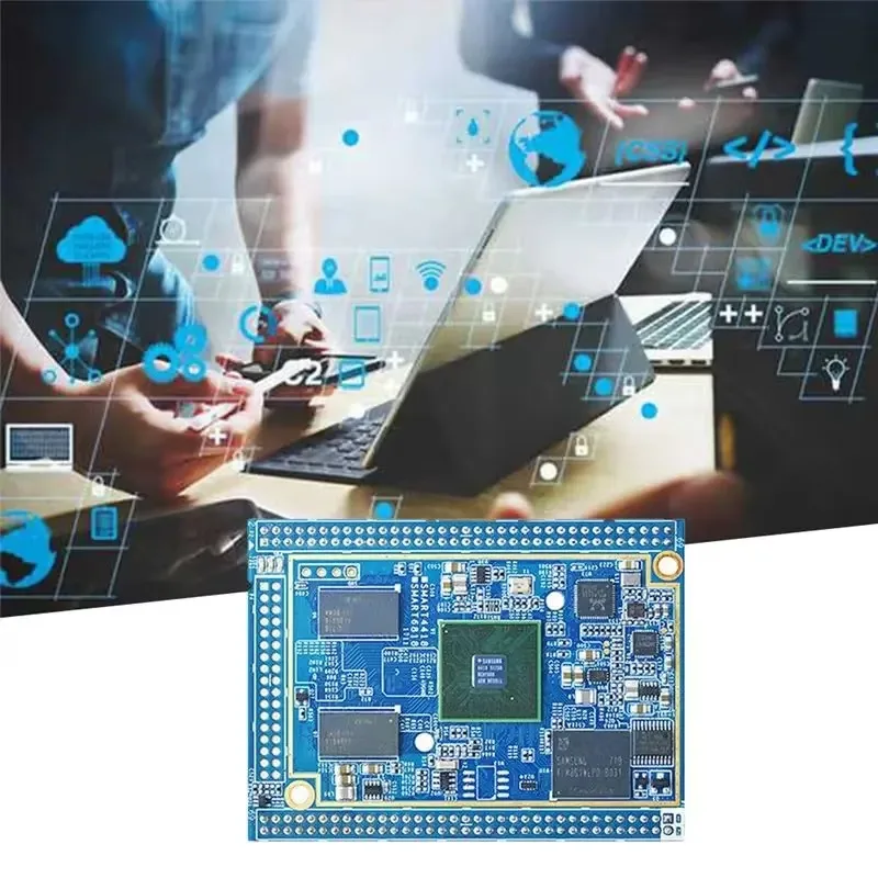 BoMaSNew!smart4418 Core Board+heat Sink S5p4418 Quad Core 1+8g Emmc Gigabit Lan Open Source Android 7.0/ubuntu/openwrt Core Boar