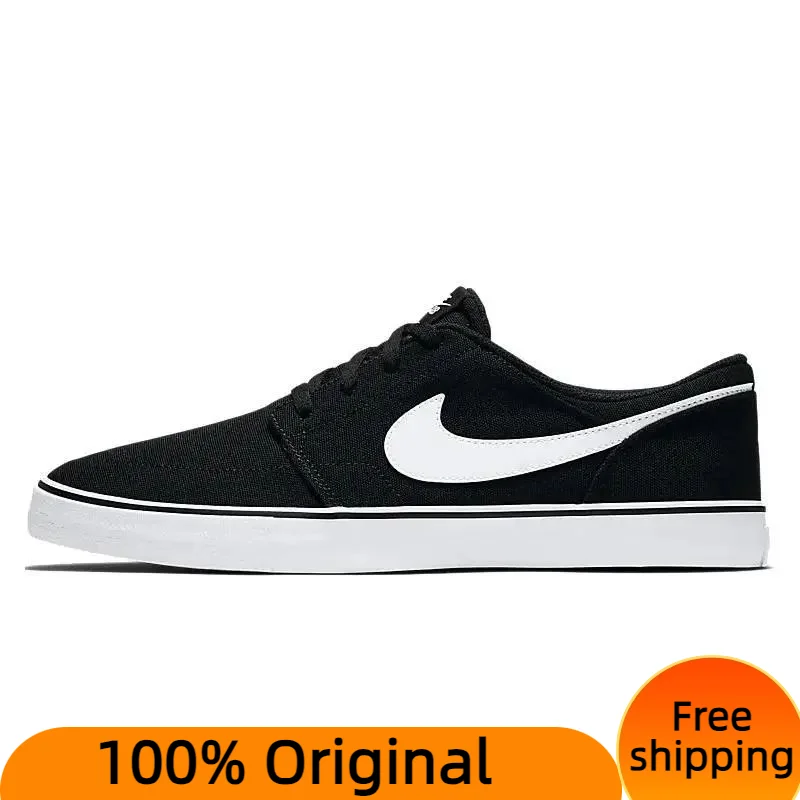 Nike nike sb solar soft portmore 2 schwarze sneakers chuhe 600-010