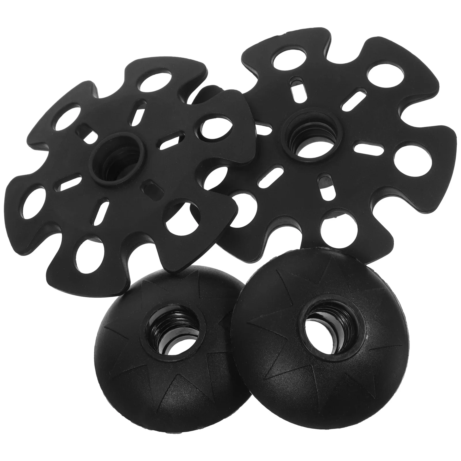 4 pezzi punte per bastoncini da trekking all'aperto lavello da neve preventer fango fiocco di neve disco bastone da passeggio cuscinetti per piedi escursionismo fiocco di neve pad