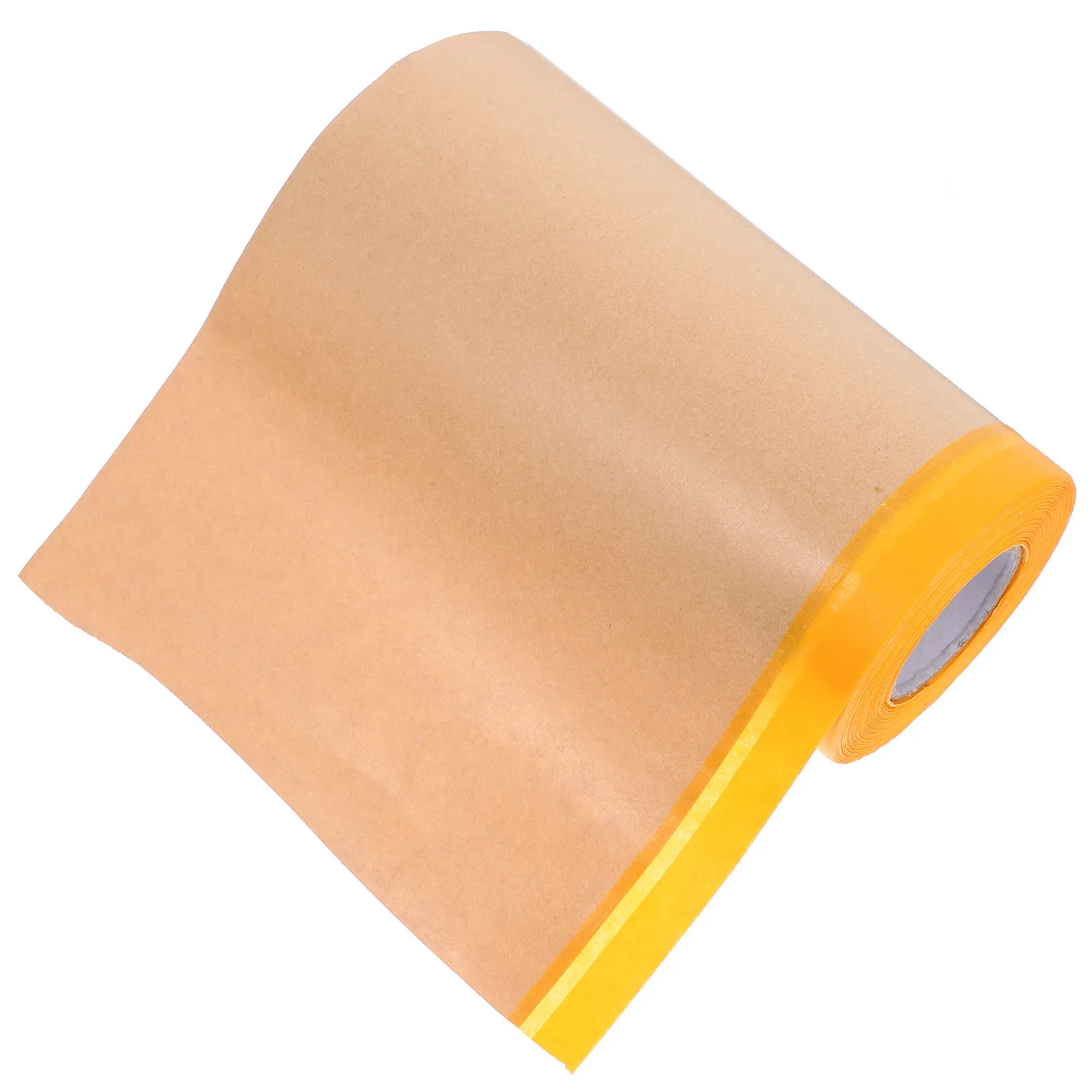 Automotive Masking Paper Roll with Adhesive Pre-Taped for Car Body Painting Furniture Home Improvement Paint Splatter Protection