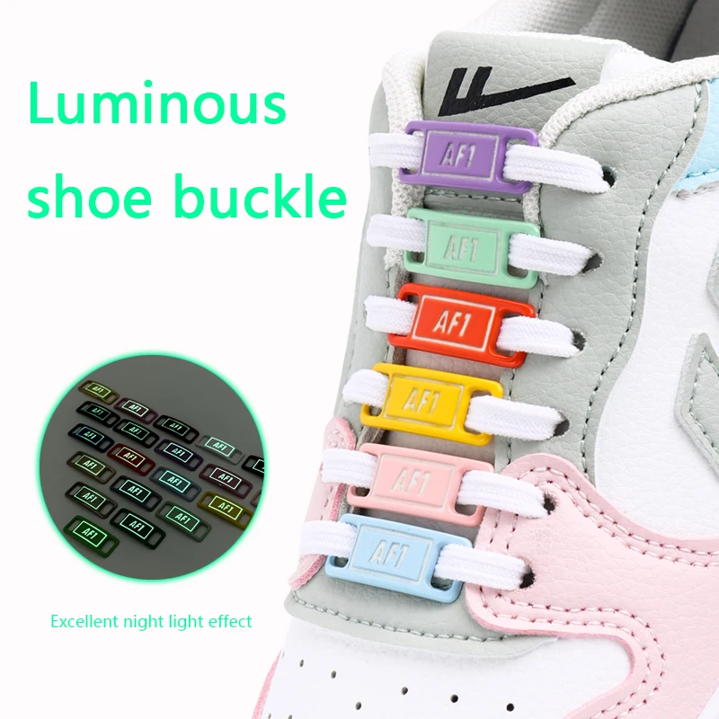 Luxurious Luminous AF1 Shoelace Buckle AJ1 Shoes Night Running Luminous All-match Fluorescent Decorative Shoe Buckle Accessories