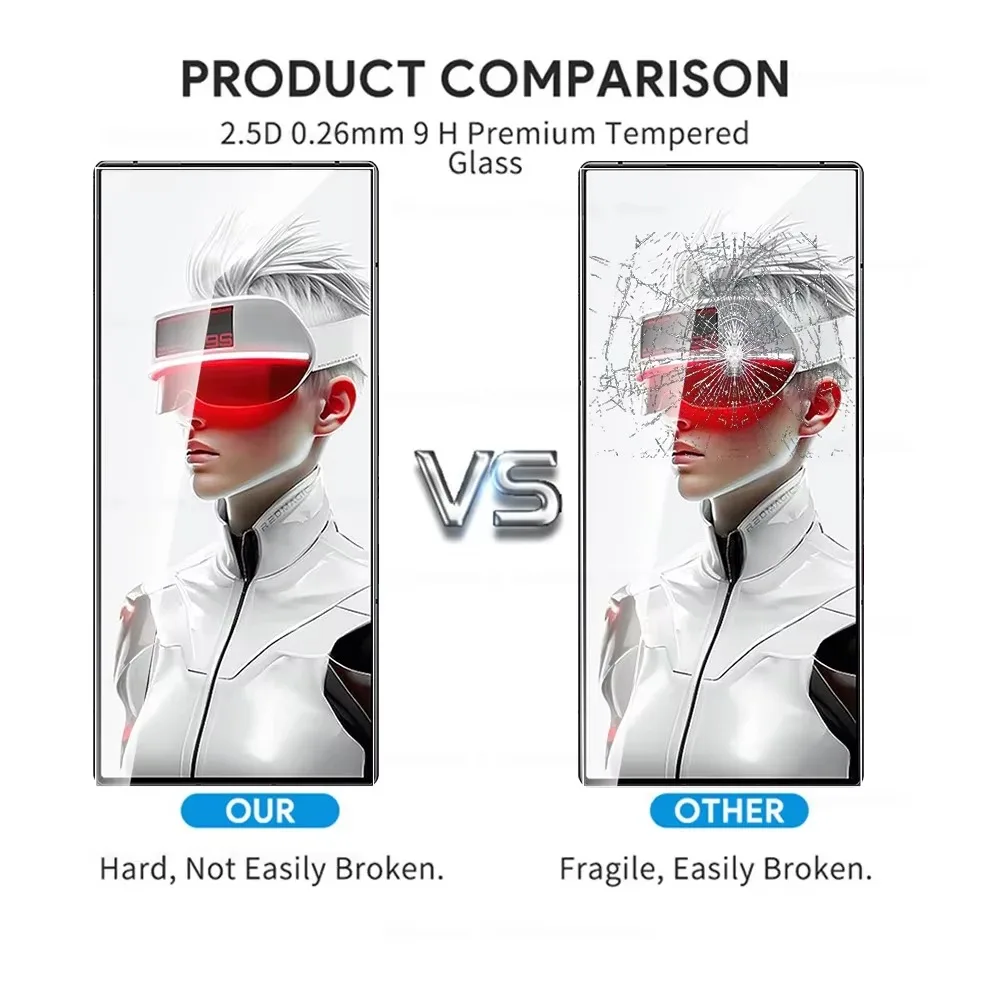 4 Uds HD vidrio Protector templado para ZTE nubia Red Magic 9S Pro + REDMAGIC 9 S Pro + 9SPro Plus 5G Protector de pantalla Flim Cover