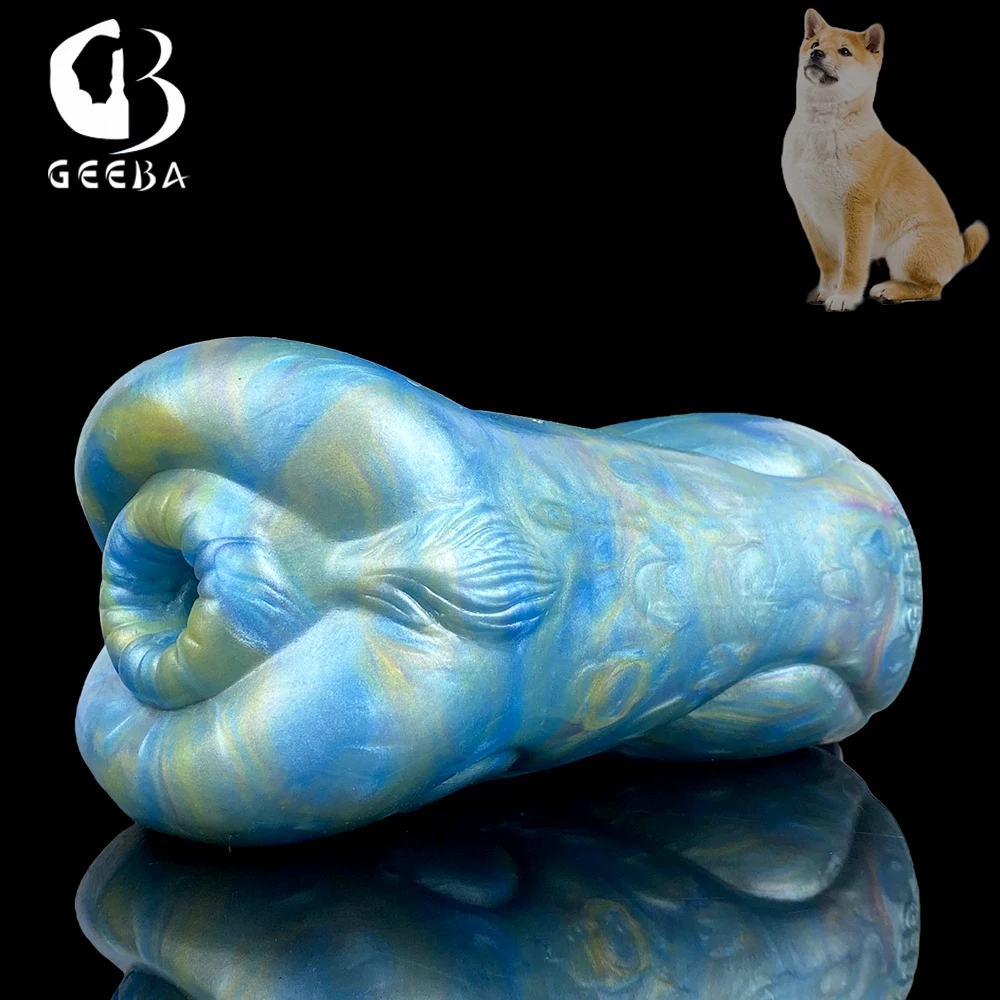 GEEBA-Masturbateur en silicone souple pour homme, masturbateur masculin, produit de massage vaginal réaliste, chatte, jouets sexuels, tasse d'avion