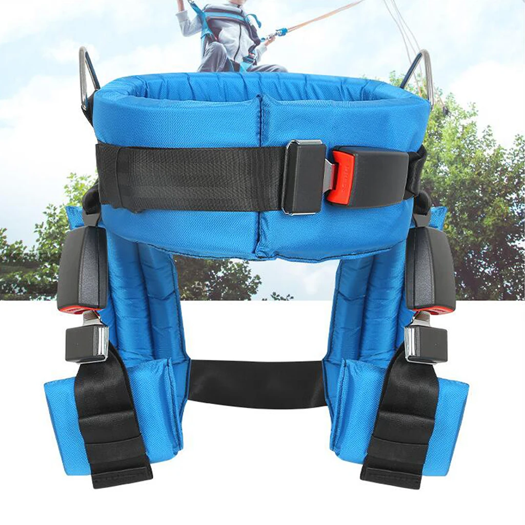 Nylon Bungee Trampoline Harness Equipment with Buckle Protected Safety Outdoor Belt for Jumping Amusement Park Kids Children