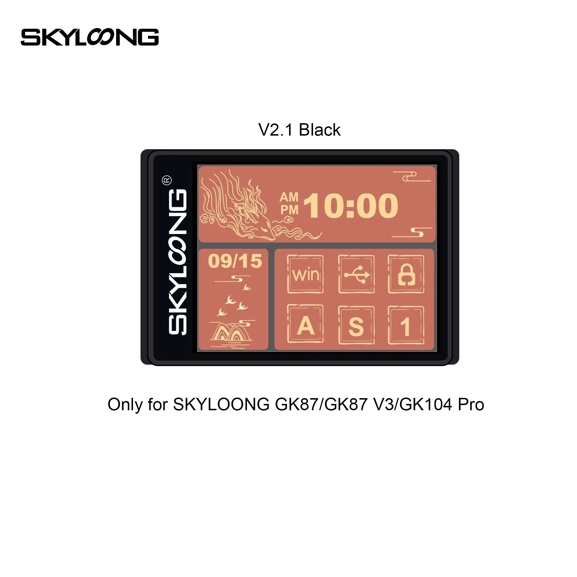 Imagem -06 - Tela do Teclado Skyloong Acessório do Teclado Adequado para Skyloong Gk87pro Gk87 v3 Gk104pro 1.0 2.0 e 2.1 Lcd