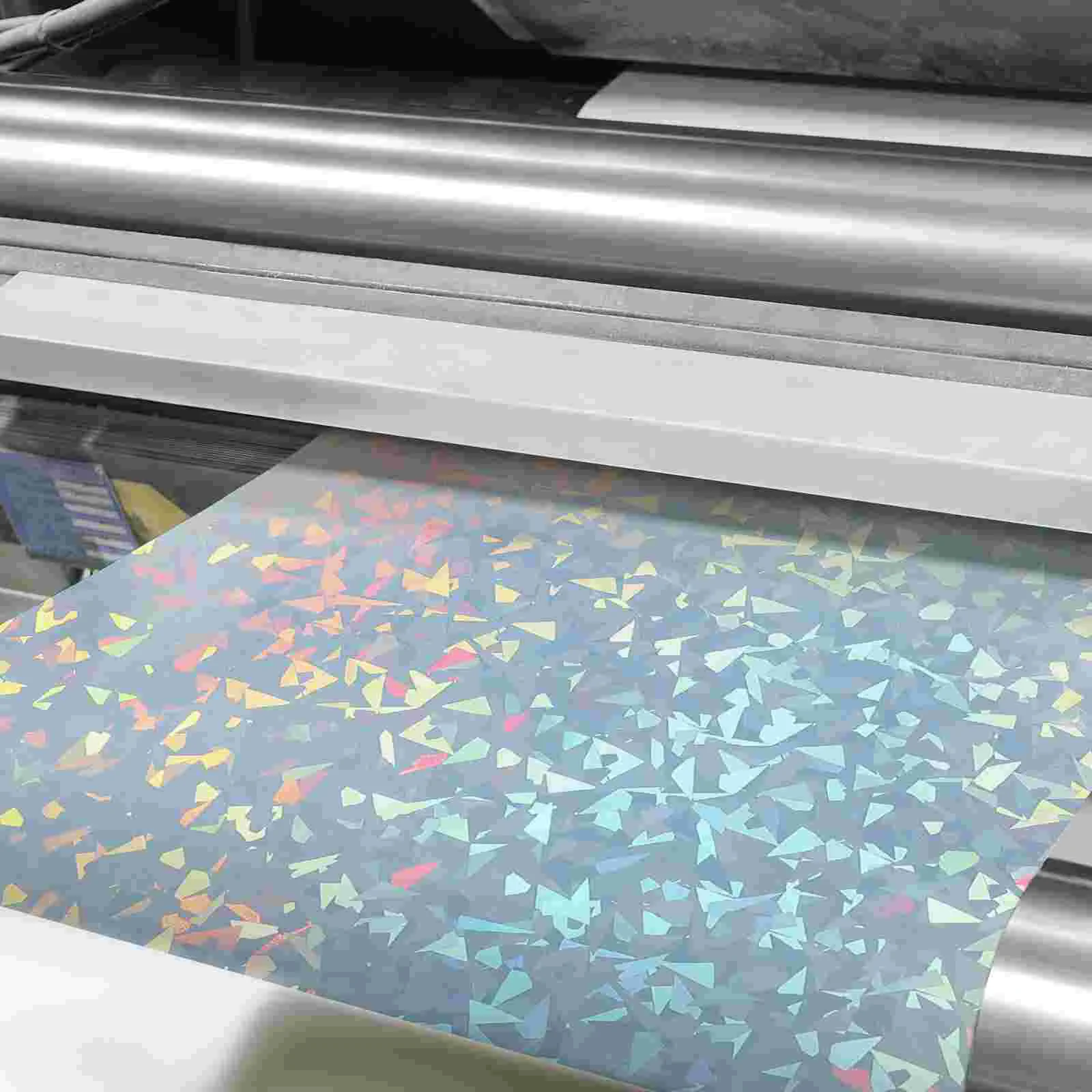 10 Sheets Paper Stickers Holographic Adhesive Print Pvc Printer Label Shiny Printable Papers Printing