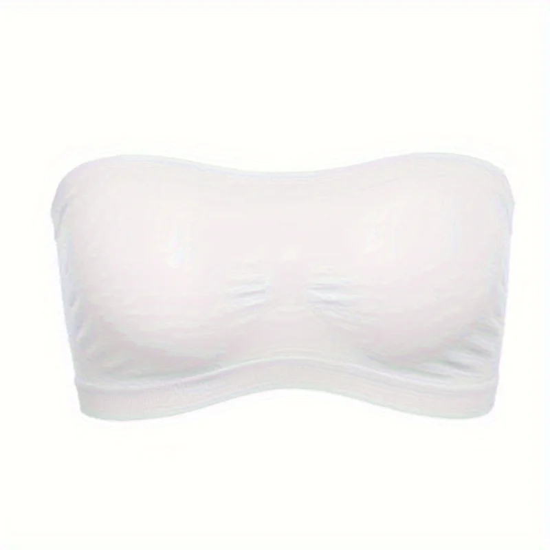 Women’s Strapless Bandeau Bra Soft Stretch Breathable Seamless Mesh No Underwire Comfortable Summer Everyday & Formal Wear image 5