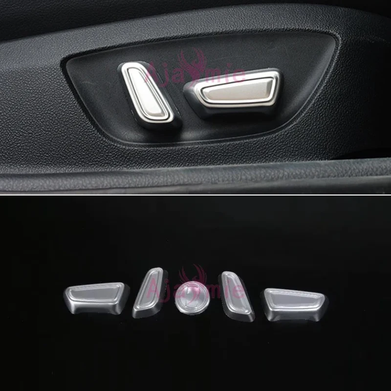 

For Toyota Camry 2018 2019 Interior Seat Adjust Button Cover Protector Panel Sticker Trim Chrome Car Styling Accessories