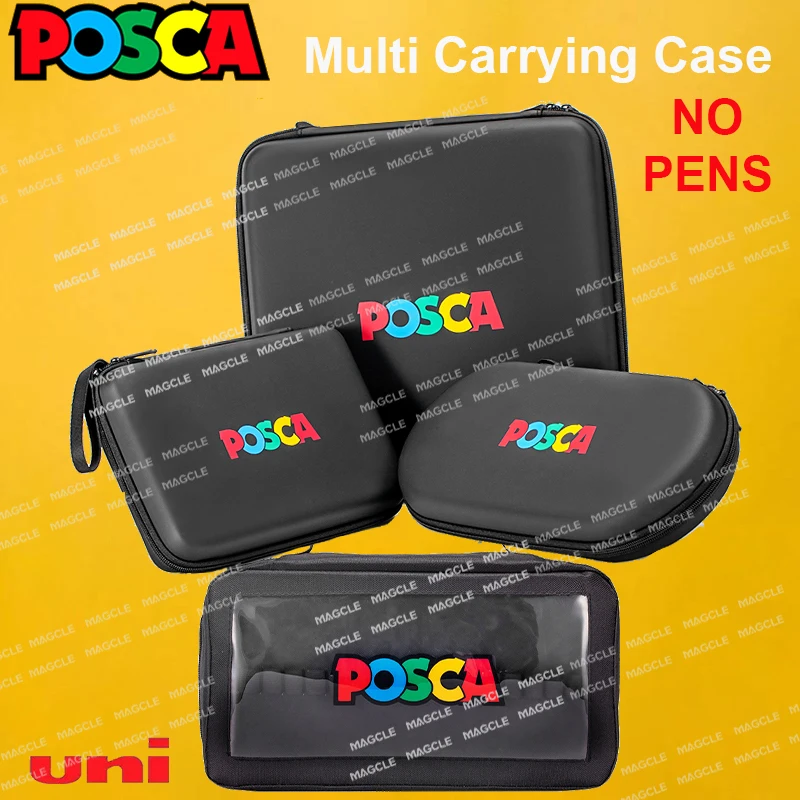 

Posca Marker Pen Case without Pens, Empty Premium Versatile Zippered Storage Bag Artist Art Student Gift Supplies Painter Tools