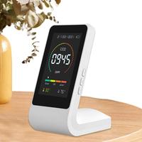 Indoor CO2 Sensor CO2 Meter Digital Air Detector Intelligent Air Quality Analyzer Air Pollution Monitor Humidity Detector