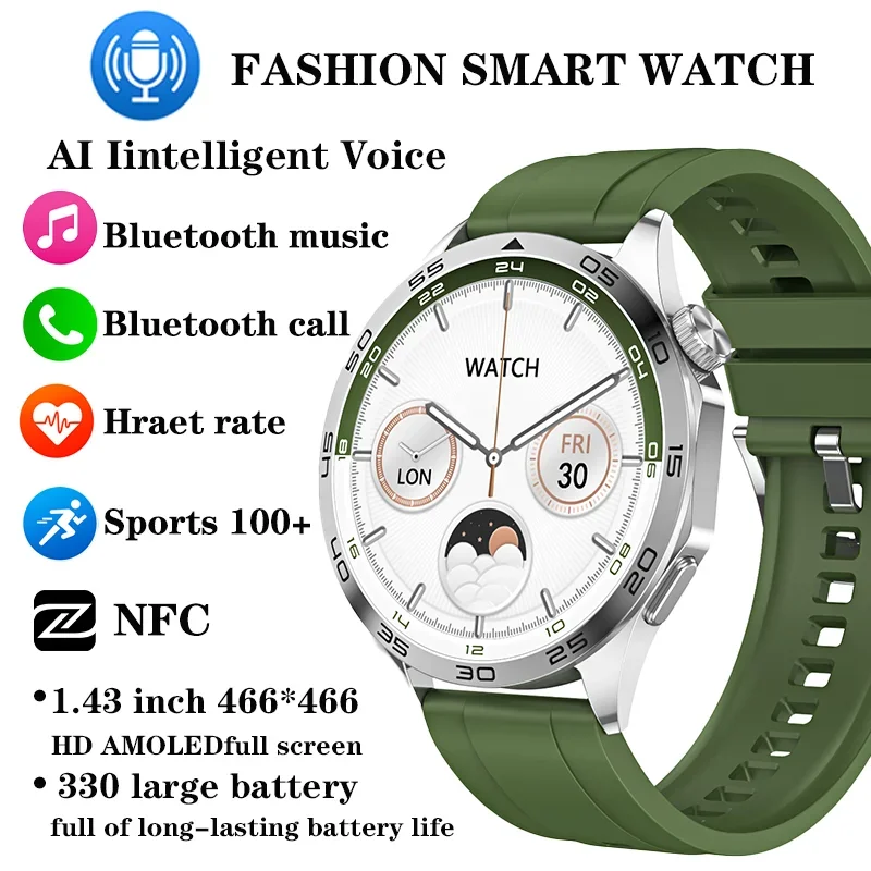 Xiaomi Mijia Smartwatches Men NFC GPS Motion Track Voice Assistant Bluetooth Call Heart Rate Monitor Sport Fitness Women Watches