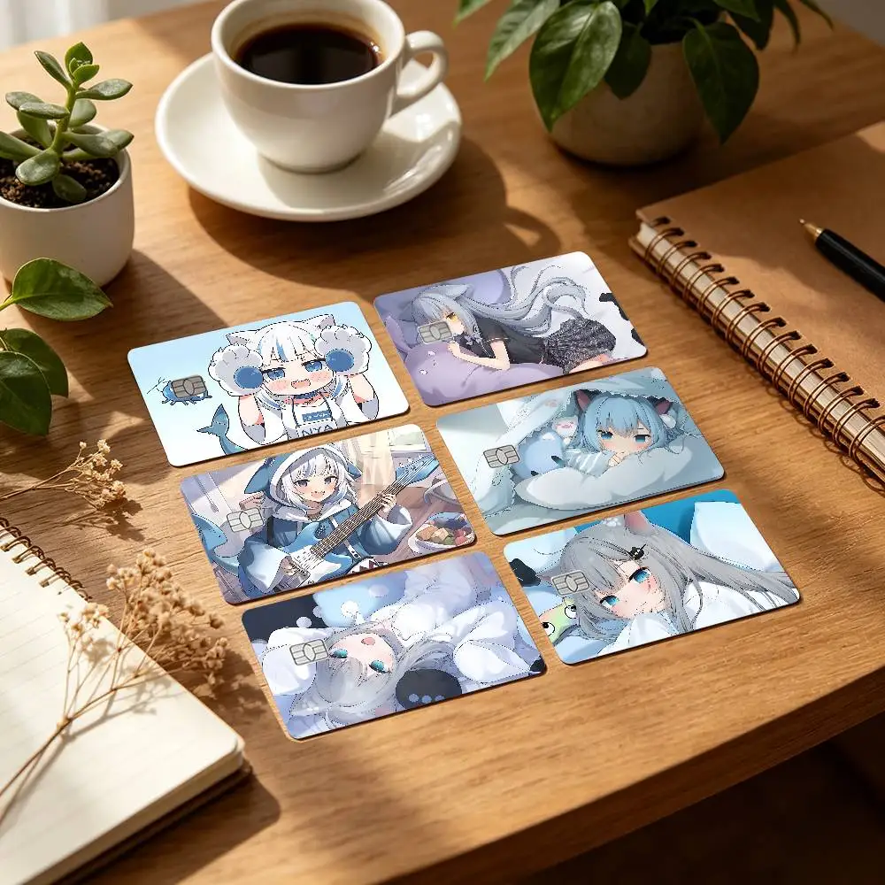 Cute N-Nachoneko Card Stickers Credit Card DIY Card Protector Stickers Waterproof Film Skin Cover
