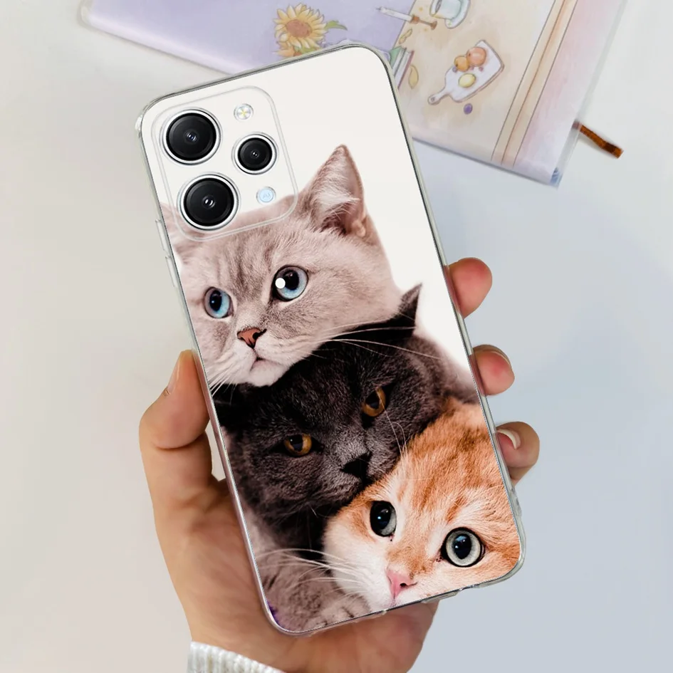 For Coque Xiaomi Redmi 12 Case Luxury Marble Protector Soft Phone Back Cover For Redmi 12 Global Cases on Redmi12 Silicon Bumper