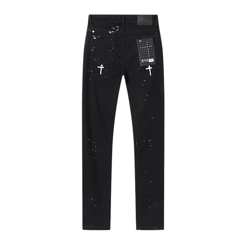 

Retro RTA Jeans Men's 2026 Spring New Classic Men's Fashion Wear Stretch Washed Pencil Pants All-Matching Smart Trousers