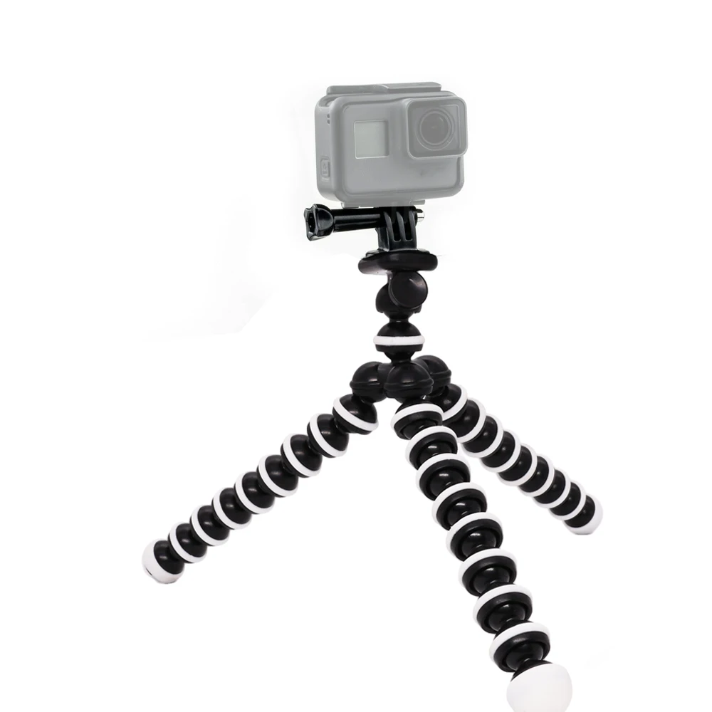 Supporto per treppiede flessibile Octopus per GoPro Hero 12 11 10 9 8 7 6 5 4 3 Action camera Sjcam Top DJI action