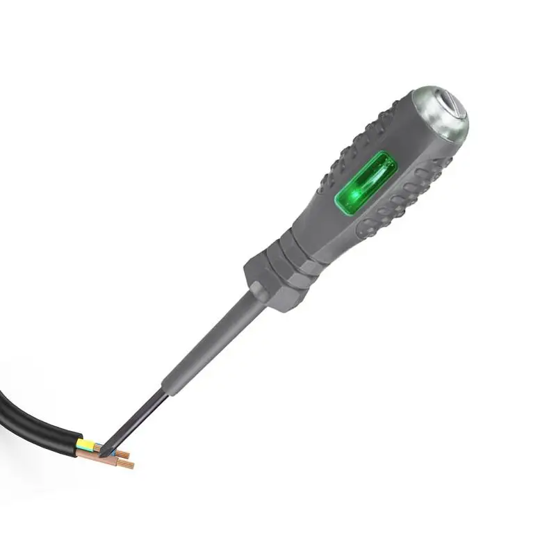 Bolígrafo eléctrico de inducción, bolígrafo de prueba multiusos de alta resistencia, destornillador magnético con voltímetro de luz de doble Color, Detector de potencia