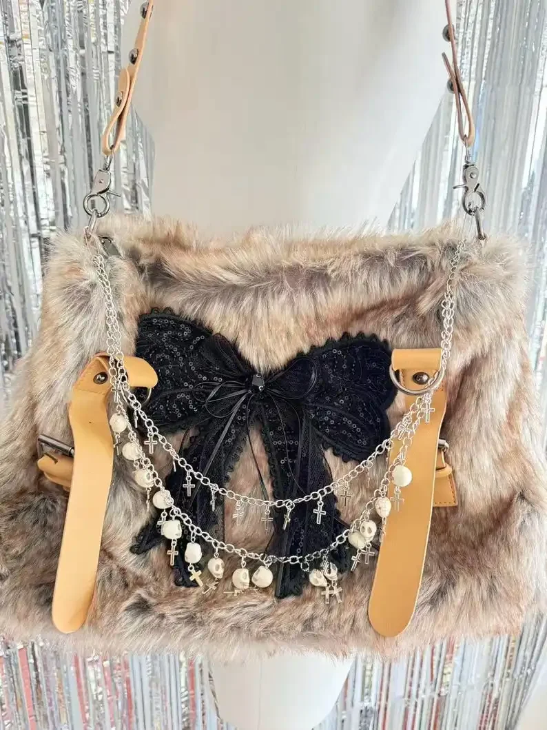 bolso-bandolera-retro-bolso-de-hombro-estilo-y2k-regalo-para-ella-bolso-de-piel-marron-estilo-bohemio-bolso-de-malla-rosa-con-lazo