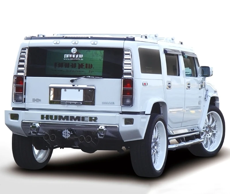 Runde FRP Material For Hummer H2 2003-2008 Wide Body Kit Wheel Eyebrow Front Wrap Angle High Fit Hot Sales