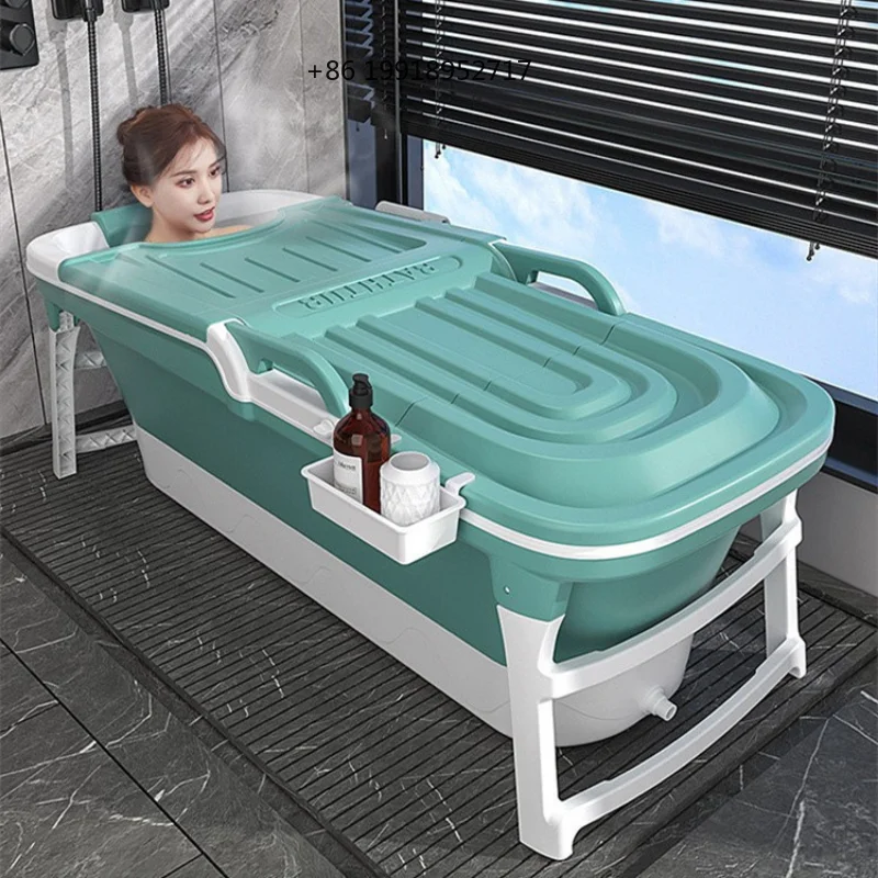 Household Bathtub Anti-Slip Mat - Foldable, Eco-Friendly, Fits Ice/Hot Foot Bath, Comfortable & Safe for Swimming