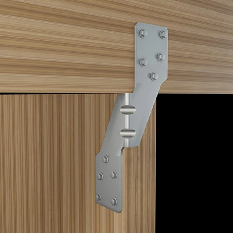 ABRE-50Pcs Strong-Tie H2.5A, HOT-DIP Galvanized Steel Heavy Duty Hurricane Tie, Hurricane Straps Trusses/Rafters Ties