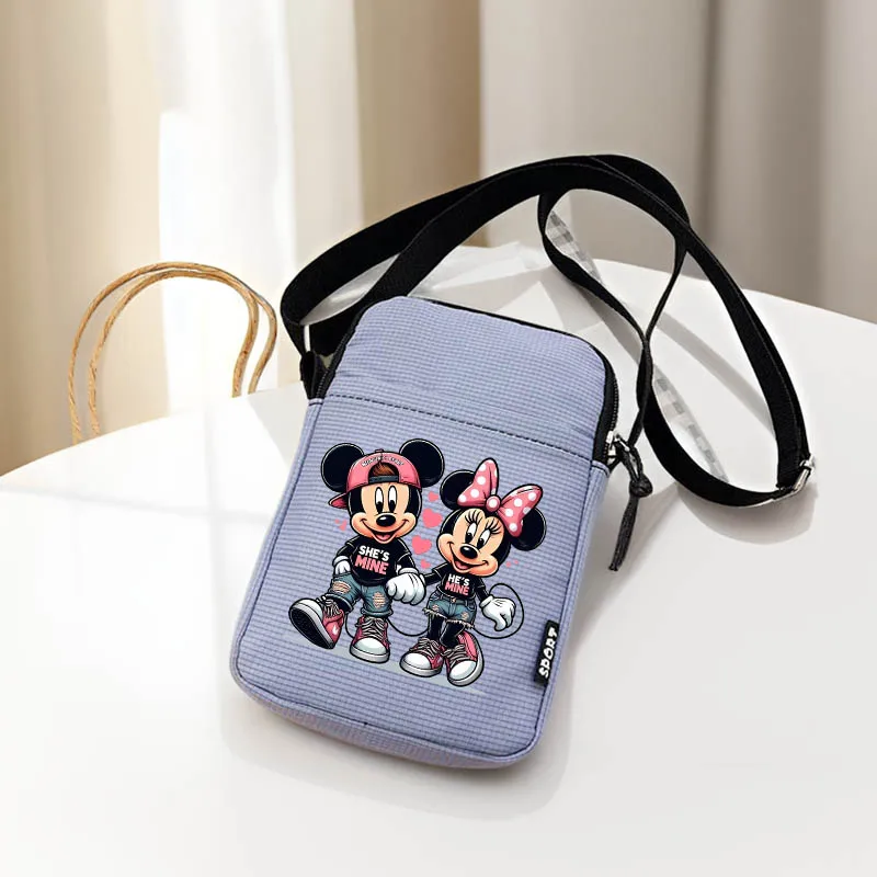 

2024 Disney Микки и Минни Маус, повседневные высококачественные сумки-ракушки для женщин, сумки на плечо, кошельки и сумки, сумка через плечо с героями мультфильмов
