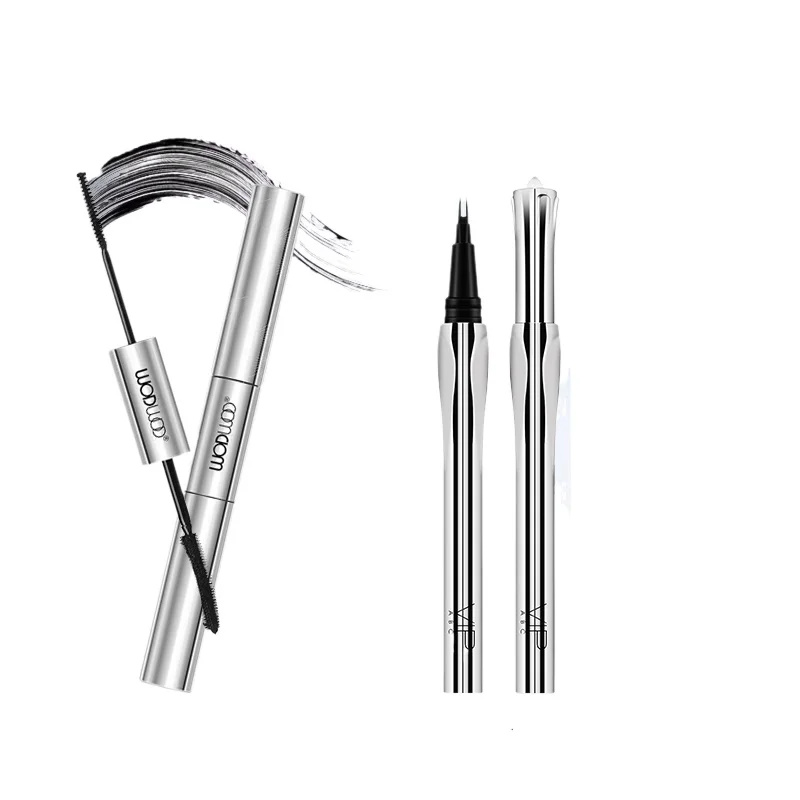 

~Mascara women's double head waterproof dense slender curled non-smudging natural styling eyelash base