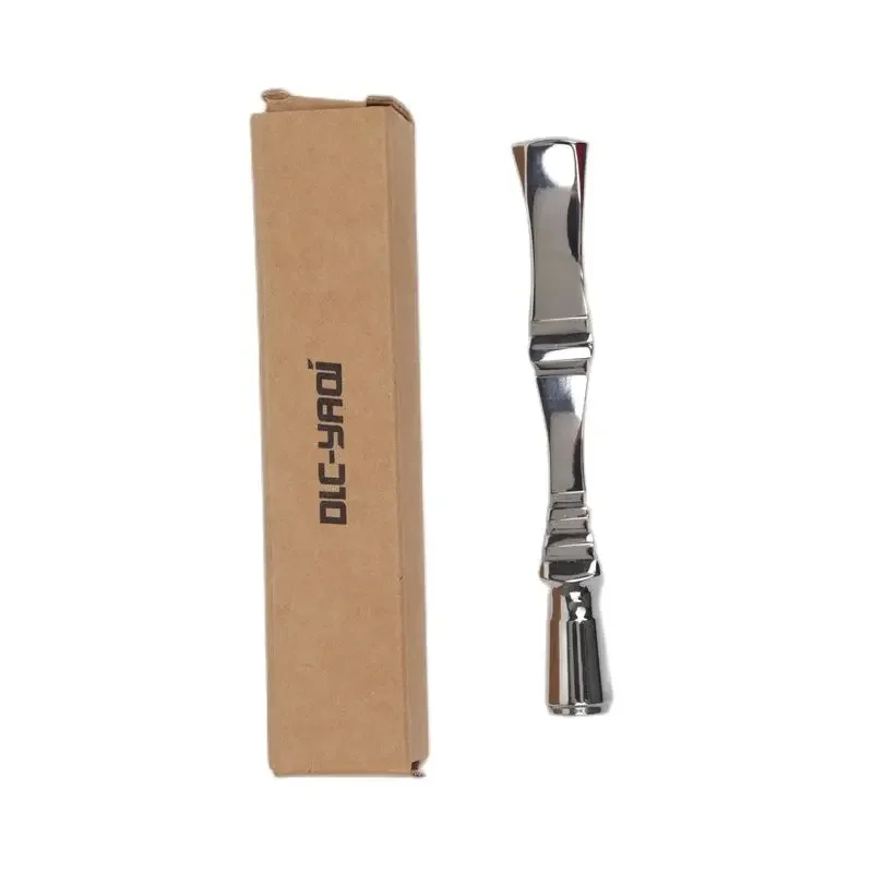 YAQI Chippendale Polished Stainless Steel Men Safety Razor Handle 5.7-13mm Diameter 88mm Handle Length Mens Lightweight Handle