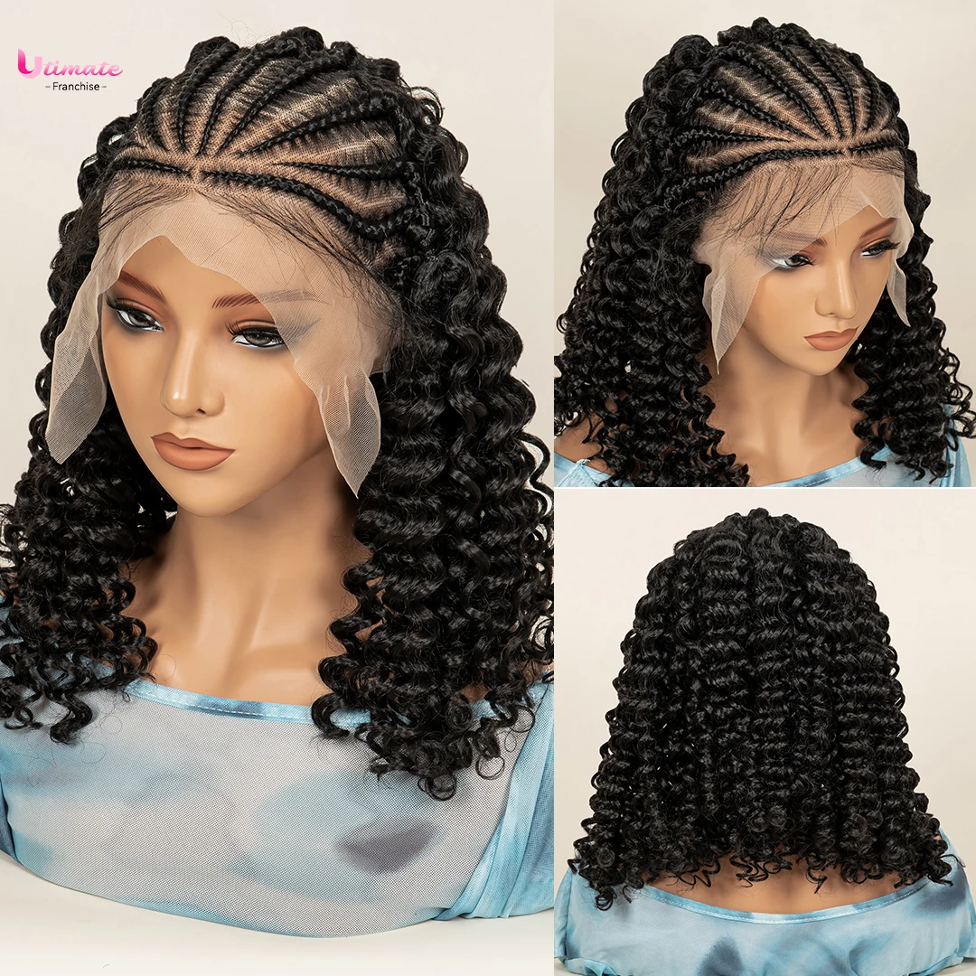 

Полуплетеные парики из натуральных волос с детскими волосами, 16-дюймовый парик из синтетических волос, глубокая волна, 13X6, кружевные парики для чернокожих женщин