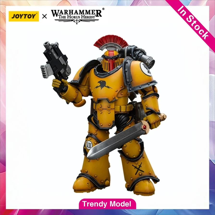 

【TM】In Stock JOYTOY Warhammer 40K Imperial Fists Sergeant with Power Sword 1/18 Action Figures Model Toy Collection Ornament