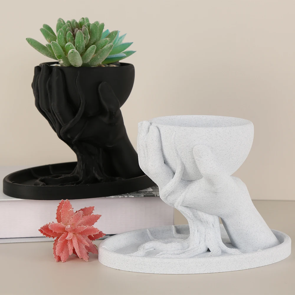

Cross-Border Dark Tree-Hand Shaped Succulent Planter For Gothic Dark-Style Desktop Greenery Decoration Scenario
