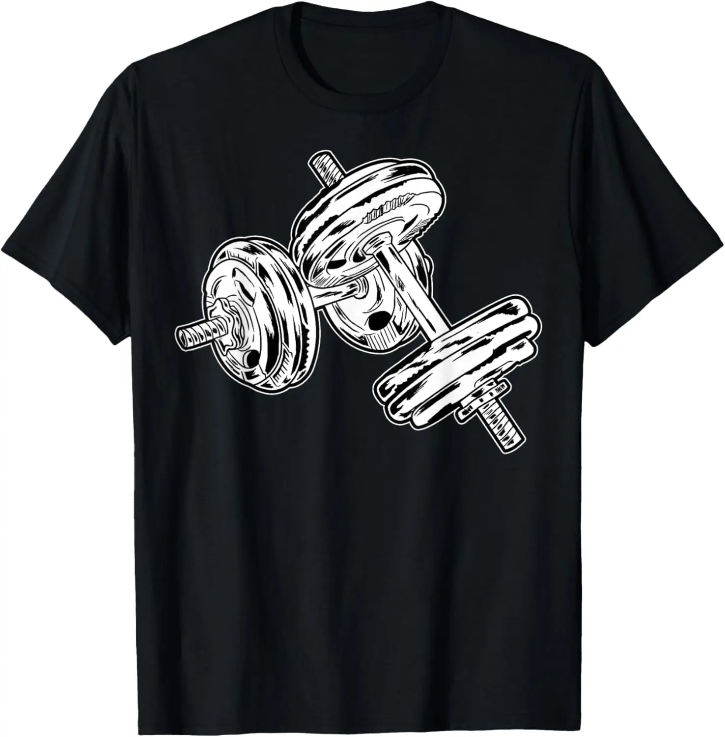 Dumbbells Illustration For Fitness Enthusiasts Art T-Shirt